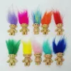 Cheveux colorés Troll Doll Family Membres papa maman bébé garçon fille léprocauns trolls trolls toys cadeaux heureux amour famille