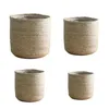 Plant Basket With Liner Indoor Woven Pots for Planter Flower Pot Decoration Household Storage 240325