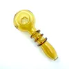 Bowl Glass Hand Pipes Dry Herb Solid Color 10.5cm Oil Burner Smoking Oil Rigs Glass Pipes Tobacco Glass Water Pipe