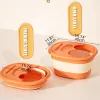 Number Foldable Foot Bath Bucket Massage Foot Wash Basin Home Laundry Tub Bucket Children's Foot Bath Basin Portable Foot Soak Tub Lid