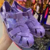 Бразилия новая мелисса женская обувь мода Baotou Love Sandals Hollow вязаная повседневное желе