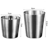 Muggar 175 ml/300 ml Stort rostfritt stål Metal Beer Cup Heat Isolation kaffe dricka för hemmet