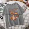 メンズTシャツレトロなマッシュルームかわいいTシャツOネックカジュアルサマー特大の女性Tシャツ2022ファッションストリートウェア服Y2K美学H240408