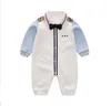 YiErYing Baby Casual Romper Boy gentleman Style Onesie for Autumn Baby Jumpsuit 100 Cotton LJ2010232796022