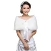 Scarves Winter Cape White Fur Shawl Wedding Accessories Elegant Bridal Wrap Women Jackets Soft Imitation