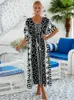 Sommer Lose Kaftan Stickerei