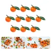Party Decoration 10 PCS Faux Fruit Fake Fruits Model Props Artificial Scene Adgnment Foam Oranges Decor