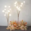 Road Lamp Ornaments Bubble Lamp Wrought Iron Electroplating Wedding Road Lamp Walkway Aisle Wedding Stage Decorative Metal Led Lights