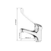 Badkamer wastafel kranen Yanksmart keukenkraan Lange handgreep Design Basin Deck Montage Water Tap Single Hole Mixer Taps