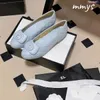 Дизайнерская обувь балетные каблуки C Loafers Женщины повседневные летние летние плавки на туристическую вечеринку обувь черная кожа размером с 34-40