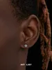 Boucles d'oreilles octogonales pour hommes trésor australien pur argent de haut niveau femmes à la mode petites et populaires boucles d'oreilles américaines américaines