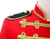 Men's Suits Military Band Royal Guard Blazer Costume Marching Uniform British Jacket Coat Fringe Festival Outfit For Adult