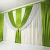 Party Decoration Gold Wedding Backdrops Curtain Silver Sequins Bakgrund Ice Silk Scene Dekorativa decoationer