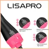 Lisapro Air Brush One-Step hårtorkvolumizer 1000W Blow Dryer Soft Touch Pink Styler Gift Hair Curler Straightener 240327