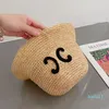 Designer Bucket for Women Straw Fashion Hand Woven Cap Mens Summer Caps Beach Big Brim Hats Sun Buckets Hat