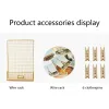 Racks Nordic Style DIY Iron Mesh Grid Wire Board Wall Hanging Storage Rack Multifunction Photo Memo Picture Display