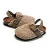 Slipper Milancel New Winter Kids Warm Sandals Girls som bär tofflor externt 240408