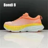 Designer Bondi 8 Running Shoe Bondi Shoes Womens Clifton 8 Clifton 9 Triple Black White Bellwether Blue Fog Mist Peach Mountain Vibrant Orange Men