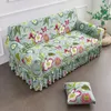 كرسي يغطي زهور الشمال أريكة تغطية تنورة تغطية الأريكة الأريكة مع واقي أثاث دنة القابل للغسل لديكور غرفة المعيشة