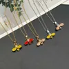 Hanger kettingen bijen ketting schattig nieuw mode meisje dames ketting gouden zilveren kleur mooie hanger nek sieraden dropshipping240408