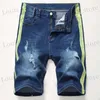 Męskie spodenki 2020 Summer Nowe męskie odcinek Krótkie dżinsy Masculino Fashion Casual Slim Fit Bermuda Homme Cotton Denim Shorts Męskie Ubrania marki T240408