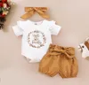 Ishowtienda Summer Baby Girl Clothes Newborn Girls Imprimer Smpeper BodySuitDot Pantheadband Tenues 318 mois Vêtements Y24399711