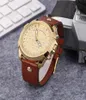 Nieuwe luxe polshorloge Montre Luxe Military Clock Leather Riem 53mm Big Dial Watches Men039s Sport Quartz Watch Casual Classic 7675159