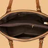 حقيبة سعة كبيرة من المقبض الفردي للنساء - حقيبة حمل قشرة التمساح الرجعية مع خيارات الكتف والكرود