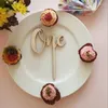 Party Decoration First Birthday Cake Topper One Wood Personalized Name Baby Shower