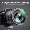 K F Concept Nanox UV Filter 37127mm 28Layer Multi Coated Protection Coatings Waterproof Camera Lens HD Ultra Slim 240327