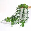 Décorations à domicile Fleurs en plastique artificielles suspendues plantes succulentes Eucalyptus feuille pour mariage