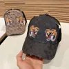 2024 Export to Europe and America Original High Quality and Correct Version G Tiger Printed Baseball Hat Fashion and Simplicity