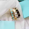 Charm Braceletts 3 Farbarmarmarmbänder Emaille Love Wide Heart Frauen Männer Bangle Luxus Designer Schmuck Schwarz geplattet Edelstahlliebhaber Geschenk b Y240416sbqq