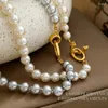 Pendant Necklaces Trendy Jewelry Elegant Temperament Simulated Pearl Necklace For Women Female Gifts Simply Design Accessories 2024 Trend