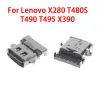 CPUs 110pcs Typec USB -Jack DC -Stromversorgung für Lenovo ThinkPad X280 T490 T480S X390 L13 T590 DC -Stecker Laptop USBC Socket