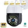 Камеры 8MP Outdoor Wi -Fi IP -камера Безопасность CCTV Video Surveillance 4x Digital Zoom H.265 NVR Беспроводная мини -кулачка обнаруживает ICSEE