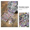 Dekorationen 13pcs/Set Chamäleon Chunky Mix Glitter*Glitzer Chameleon Nagel -Pailla -Blitzpulver -Farbschicht Glitzer/Farbschicht Chunky Glitter