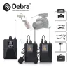 Microphones Debra CM Series UHF Microphone Lavalier sans fil avec 30 canaux sélectionnables Plage 50m pour la caméra DSLR Interview en direct