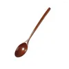 Lepels houten lepel vork bamboe keuken kookgereedschap gereedschap soep theelspoon servies voor pap/soep/koffiemanen en desserts enz
