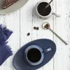 Fincan tabakları İskandinav tarzı Roma Dikey Çizgiler Seramik Espresso Kupa Kiti Kit Cafe Dükkanı İkters Çay Küçük Latte Kahve Kupası ve Yemek Seti