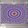 Tapestries 3D Printing Vision Moving Mural Tapestry Modern Bohemian Geometric Wall Decoration Covering Hippie