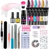 Kits gel uv poy mobray avec lampe à LED UV Set Poly Nail Gel Kit polonais outils d'art pour la manucure