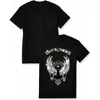 Heren t shirts modekwaliteit t-shirts zomer casual straat korte mouw kleding tee tops o-neck wing rhinestone skateboard t-shirt y2k