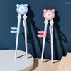 Chopsticks Beginner Kids gemakkelijk gebruik kinderen leren schattige cartoon leuke helper kinderafels tabelgerei