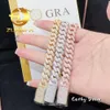 Zuanfa Jewelry Instock 10mm18k Gold Plated Hip Hop Vvs Moissanite Bracelet 925 Silver Iced Out Cuban Link Chain Braceletlocket necklaces