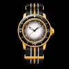 Sports Automatic Mechanical Men's Watches Bio Ceramic BP United Five Oceans Watch Transparent Back Luminous World Time Mens Quartz Watch 76