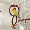 Other Bird Supplies H7EA Parrots Swing Birdcage Toy Cage Accessories Grinding Entertainment