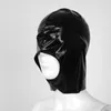 Décoration de fête pour adultes masque de masque de casque pirate de pirate joueur face à retenue sexy masques en latex ouverts en cuir bouche en cuir en cuir