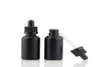 Bouteilles de parfum d'huile essentielle en verre givré noir E Liquid Reacent Pipette Poigneur Bouteille 5 ml à 100 ml2732238