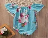 2017 Baby Girl Strampler Säuglings Sommer Rüschen Neugeborene Jumpsuit Rüschen